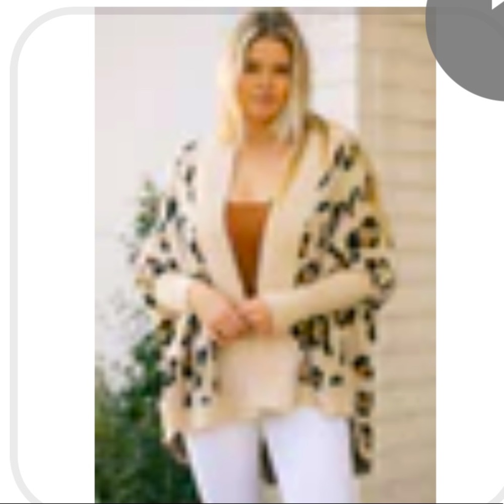 Morning Lavender Leopard Cardigan
